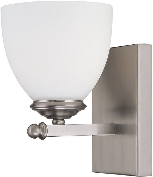 5"W Chapman 1-Light Modern Wall Sconce Matte Nickel Finish