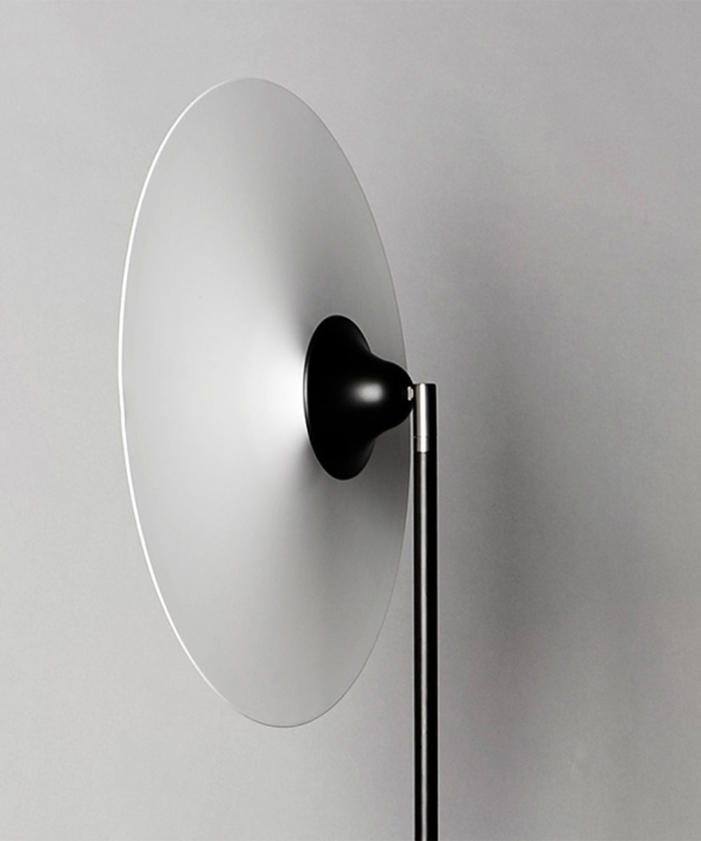 Radar 65"H 1-Light LED Floor Lamp Black and White Finish by ET2