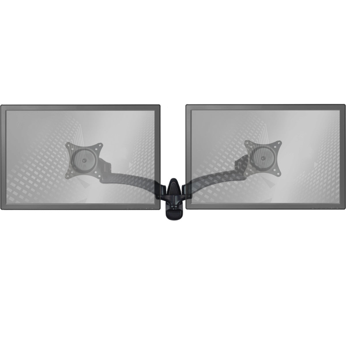 Wall Mount Monitor Arm: Standard Dual Screen Black