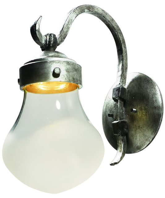 OPEN BOX Rustica LED 1-Light Outdoor Wall Lantern Blacksmith