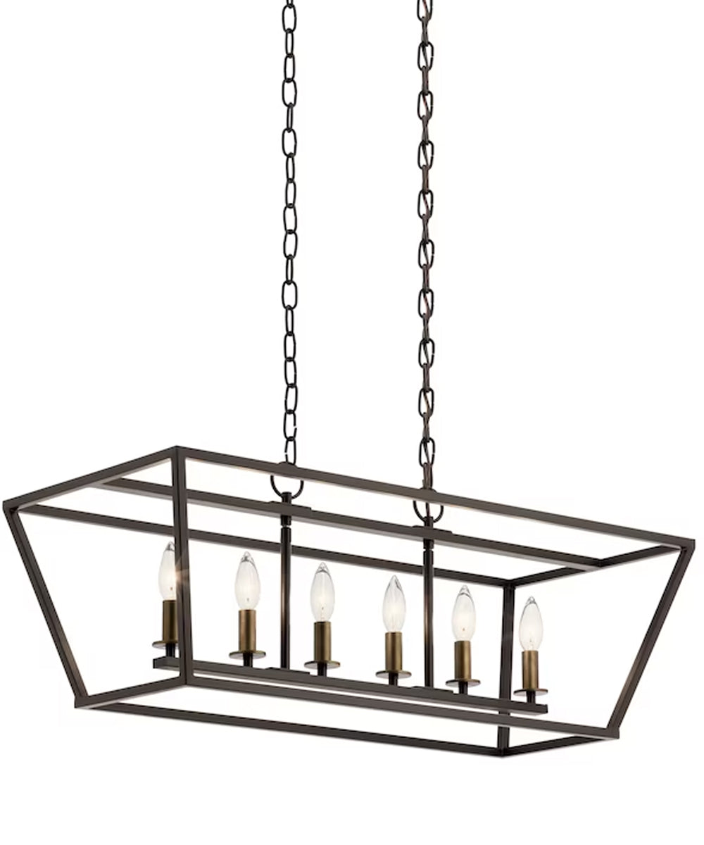 Remeigh 32"W 6-Light Chandelier by Kichler Olde Bronze Finish