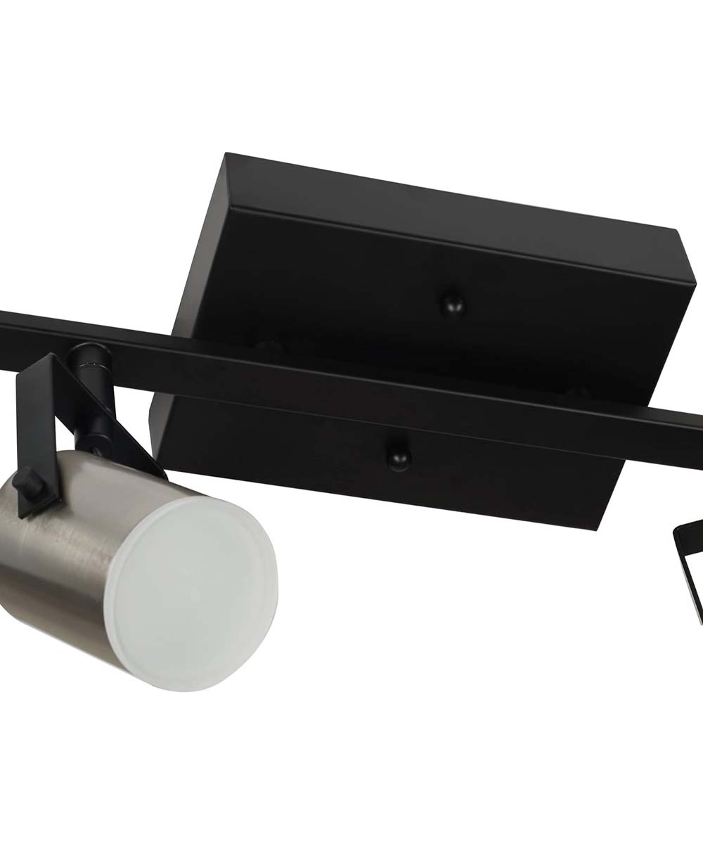 Catalina Modern 4 Light LED Track Light Kit, 33"Wide, Matte Black & Brushed Nickel Finish