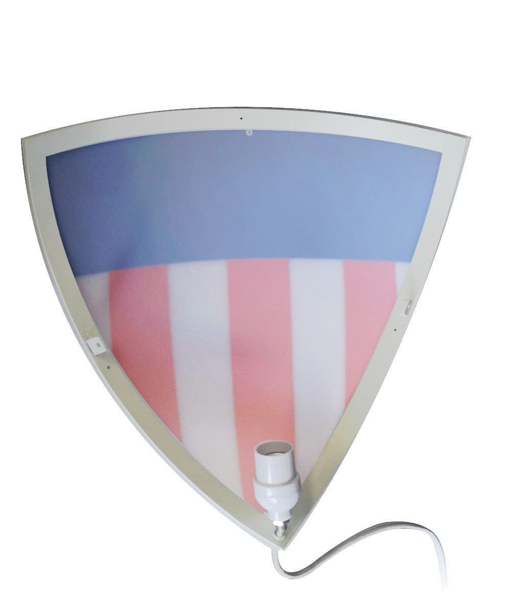 "Heater Shield" Beacon Series Triangle Corner Light, Plug-In 17' Cord, USA Design by Home Concept