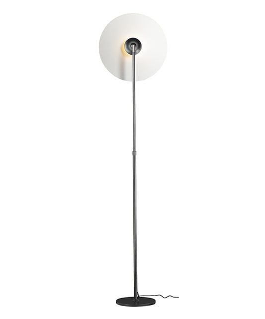 Radar 65"H 1-Light LED Floor Lamp Black and White Finish by ET2
