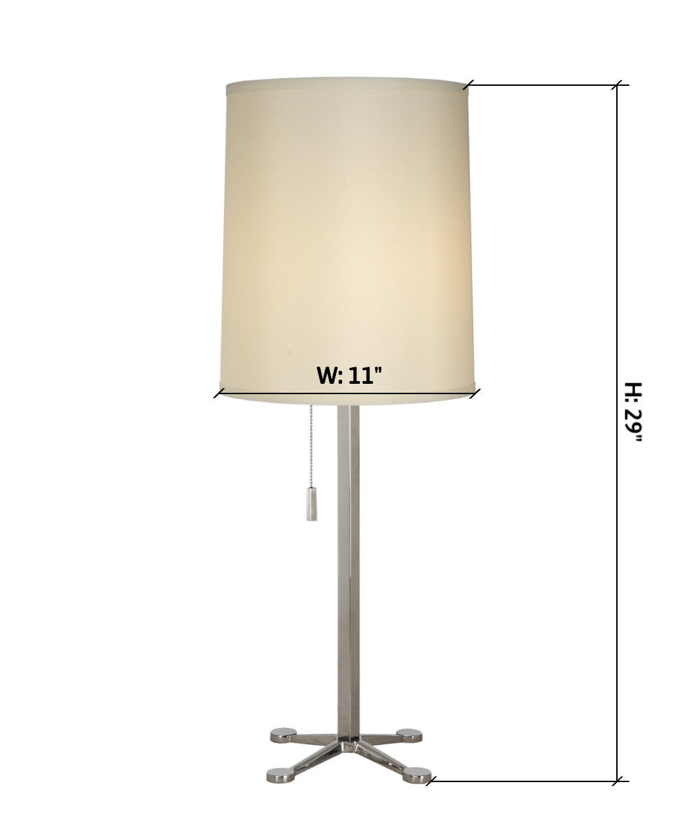 Ascent 1 Light Table Lamp in Polished Chrome 29"h TT5230-26 by Trend Lighting