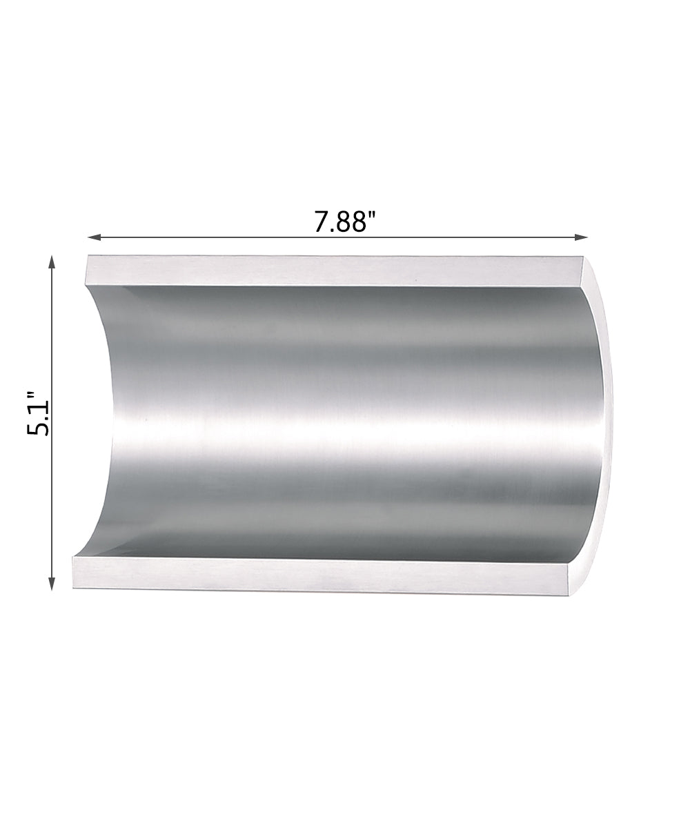 Alumilux Diverge 5"H 2-Light LED Outdoor Wall Sconce Solid Satin Aluminum by ET2