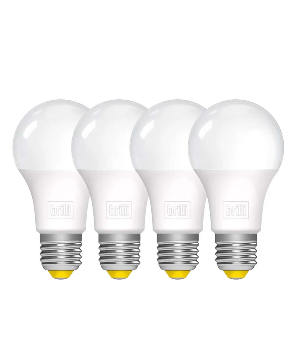Wind Down A19 60 Watt Dimmable 2700K LED Light Bulb by Brilli (4 Pack)